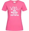 Жіноча футболка The devil drives toyota Яскраво-рожевий Жіноча футболка The devil drives toyota Яскраво-рожевий фото