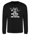 Свитшот The devil drives toyota Черный фото