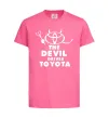 Детская футболка The devil drives toyota Ярко-розовый фото