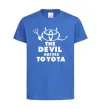 Детская футболка The devil drives toyota Ярко-синий фото