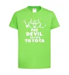 Детская футболка The devil drives toyota Лаймовый фото