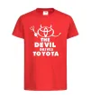 Детская футболка The devil drives toyota Красный фото
