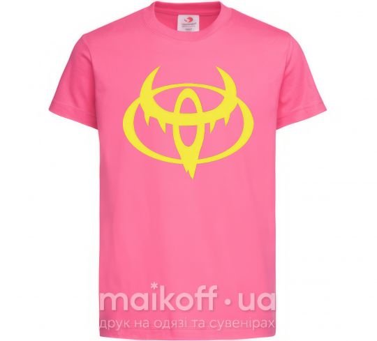 Дитяча футболка Evil toyota Яскраво-рожевий фото