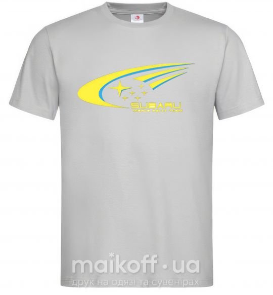 Мужская футболка Subaru world rally team Серый фото