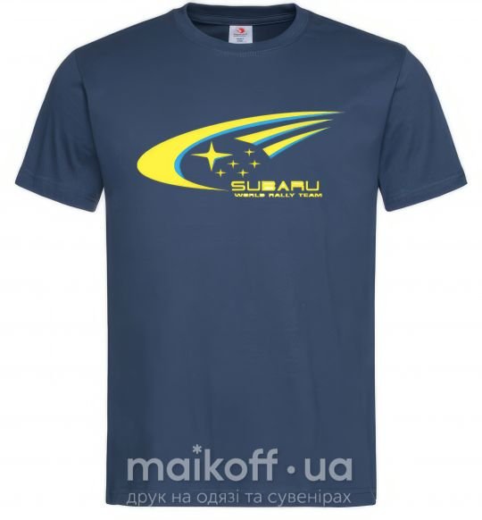 Мужская футболка Subaru world rally team Темно-синий фото