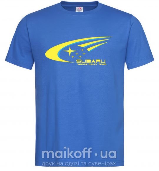 Мужская футболка Subaru world rally team Ярко-синий фото
