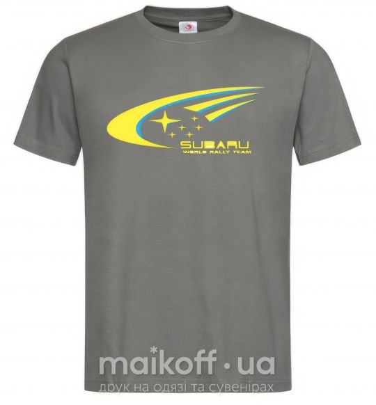 Мужская футболка Subaru world rally team Графит фото
