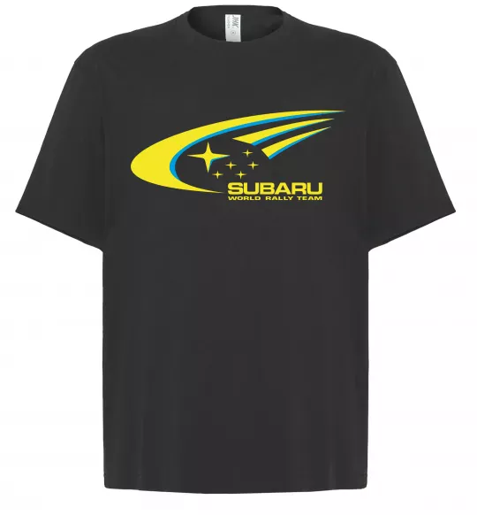 Футболка Оверсайз Subaru world rally team Черный фото