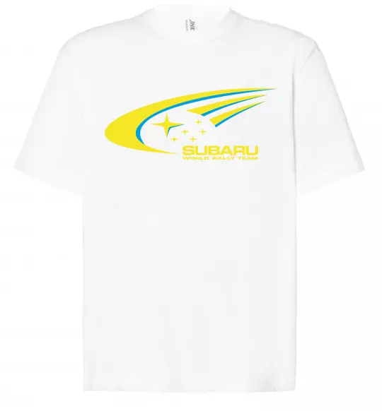 Футболка Оверсайз Subaru world rally team Белый фото