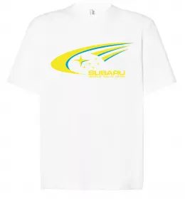 Футболка Оверсайз I Love Subaru Белый фото