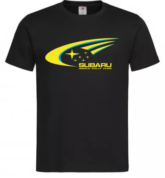 Мужская футболка Subaru world rally team Черный фото