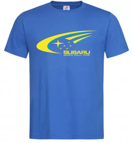 Мужская футболка Subaru world rally team Ярко-синий фото