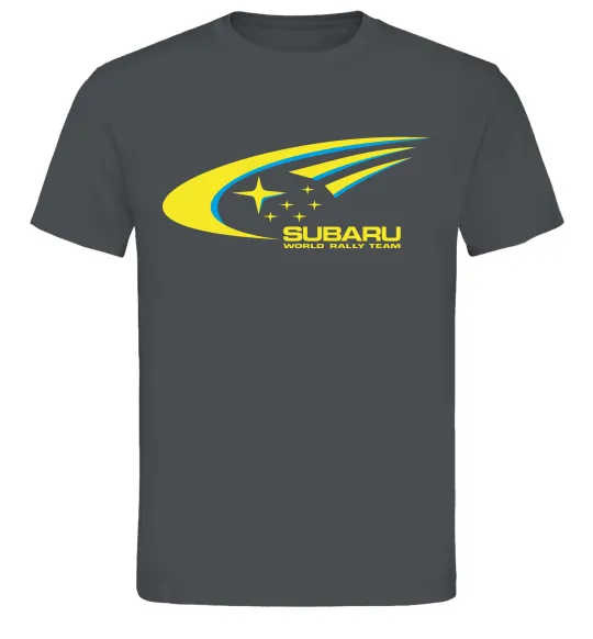 Мужская футболка Subaru world rally team Графит фото