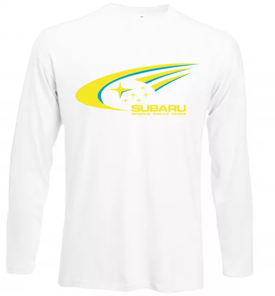 Лонгслив Subaru world rally team Белый фото