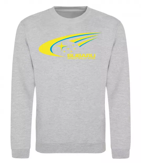 Світшот Subaru world rally team Сірий меланж фото