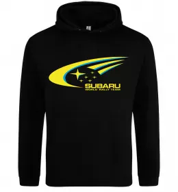 Женская толстовка (худи) I <3 Subaru Черный фото