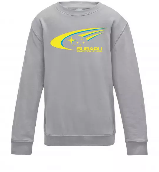 Дитячий світшот Subaru world rally team Сірий меланж фото