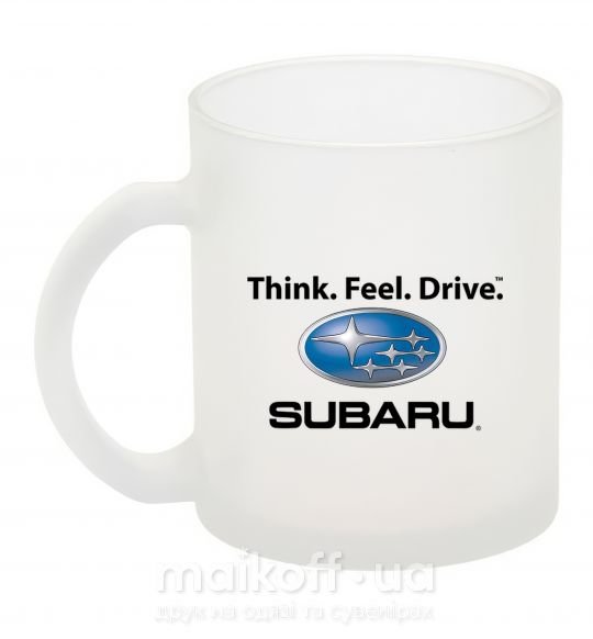 Чашка скляна Think feel drive Subaru Фроузен фото