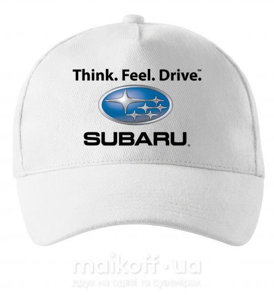Кепка Think feel drive Subaru Белый фото
