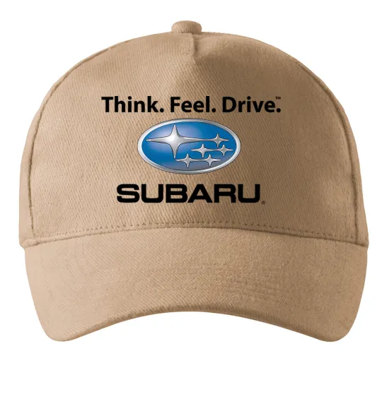 Кепка Think feel drive Subaru Песочный фото