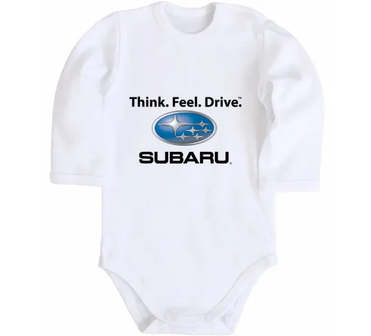 Дитячий бодік Think feel drive Subaru Білий фото