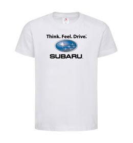 Детская футболка Think feel drive Subaru