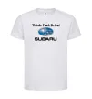 Детская футболка Think feel drive Subaru Белый фото