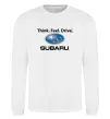 Свитшот Think feel drive Subaru Белый фото