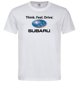 Мужская футболка Think feel drive Subaru
