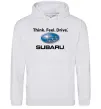 Чоловіча толстовка (худі) Think feel drive Subaru Сірий меланж Чоловіча толстовка (худі) Think feel drive Subaru Сірий меланж фото