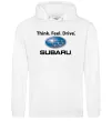 Жіноча толстовка (худі) Think feel drive Subaru Білий Жіноча толстовка (худі) Think feel drive Subaru Білий фото