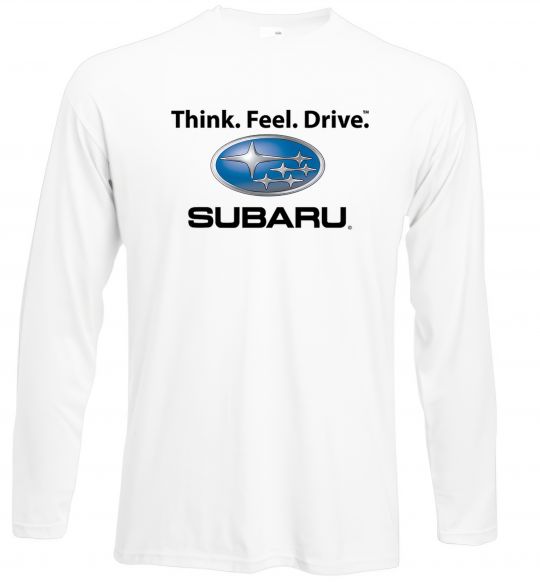 Лонгслів Think feel drive Subaru Білий фото