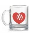 Чашка стеклянная Love W Прозрачный фото
