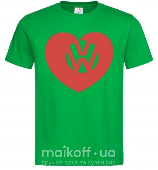 Мужская футболка Love W Зеленый фото