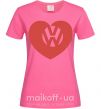 Жіноча футболка Love W Яскраво-рожевий фото
