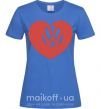 Женская футболка Love W Ярко-синий фото