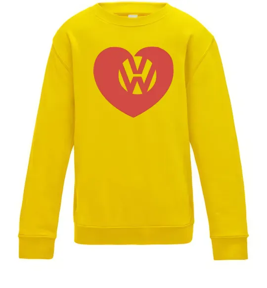 Дитячий світшот Love W Сонячно жовтий фото