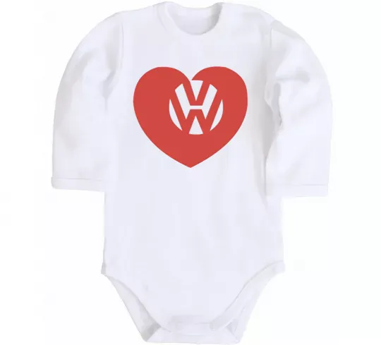 Дитячий бодік Love W Білий фото