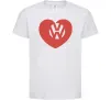 Детская футболка Love W Белый фото