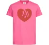 Детская футболка Love W Ярко-розовый фото