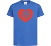 Детская футболка Love W Ярко-синий фото
