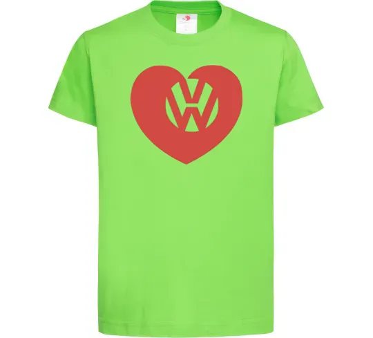 Детская футболка Love W Лаймовый фото