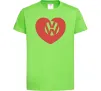 Детская футболка Love W Лаймовый фото
