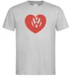 Мужская футболка Love W Серый фото