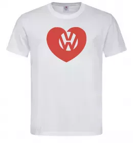 Мужская футболка Love W Белый фото