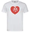 Мужская футболка Love W Белый фото