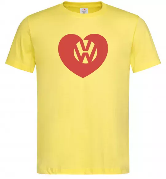 Мужская футболка Love W Лимонный фото