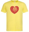 Мужская футболка Love W Лимонный фото