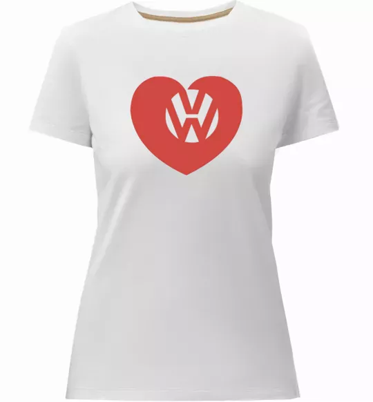 Жіноча преміум футболка Love W Білий фото