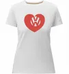 Жіноча преміум футболка Love W Білий фото